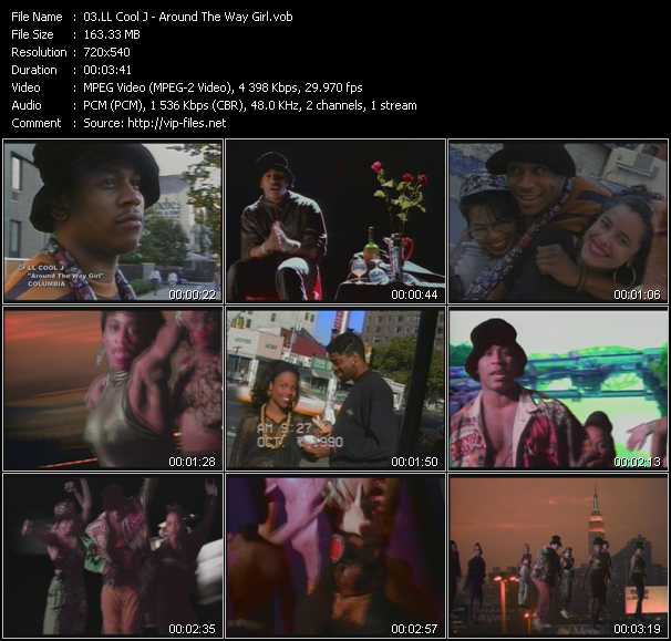 LL Cool J video ”Around The Way Girl” from dvd ”Screenplay VJ-Pro Classic Vision New Skool Vol.1 May 2007”