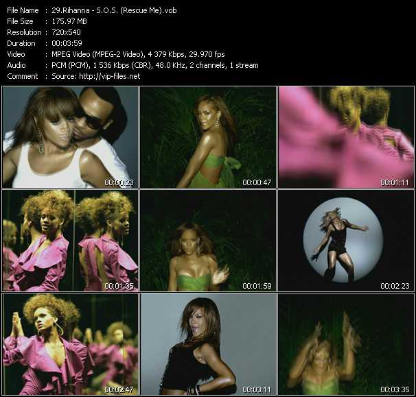 Rihanna video ”S.O.S. (Rescue Me)” from dvd ”Screenplay VJ-Pro Dance Vision May 2006”