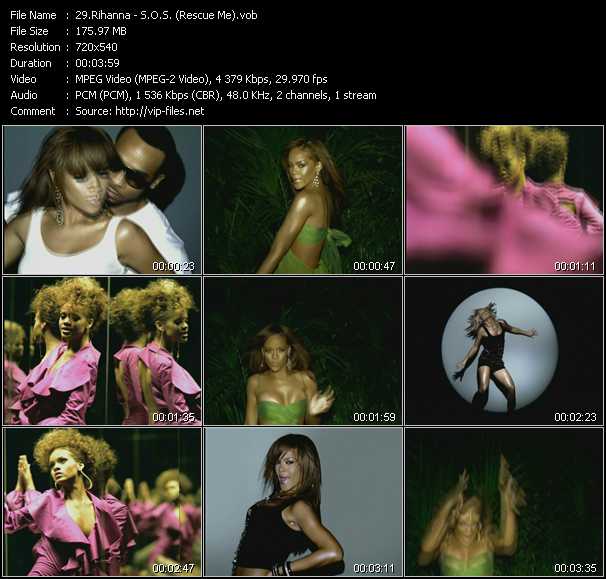 Rihanna video ”S.O.S. (Rescue Me)” from dvd ”Screenplay VJ-Pro Dance Vision May 2006”