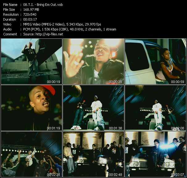 T.I. video ”Bring Em Out” from dvd ”Screenplay VJ-Pro Dance Vision December 2004”