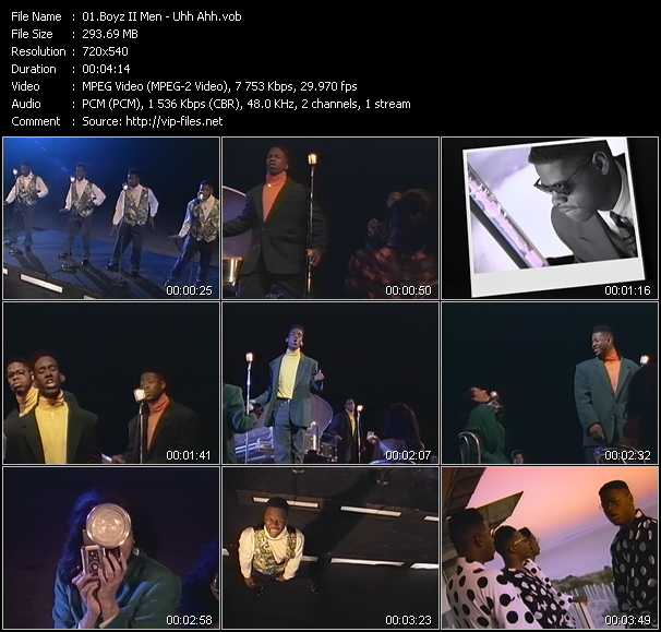 Boyz II Men video ”Uhh Ahh” from dvd ”Telegenics Number 107C. Top 40. February 1992”