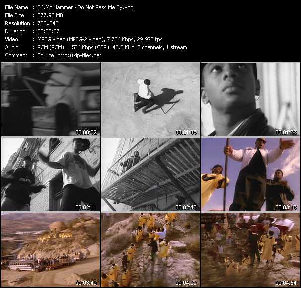 Mc Hammer Feat. Tramaine Hawkins video ”Do Not Pass Me By” from dvd ”Telegenics Number 108B. Urban. March 1992”