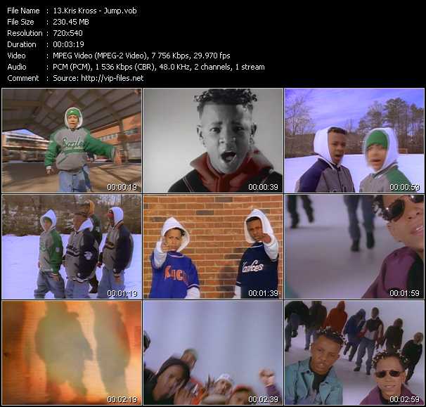 Kris Kross video ”Jump” from dvd ”Telegenics Number 109B. Urban. April 1992”