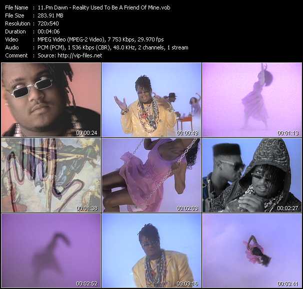 Pm Dawn video ”Reality Used To Be A Friend Of Mine” from dvd ”Telegenics Number 110B. Urban. May 1992”