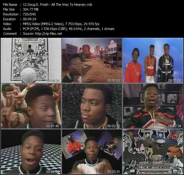 Doug E. Fresh And The Get Fresh Crew video ”All The Way To Heaven” from dvd ”Telegenics Number 44B. November 1986”