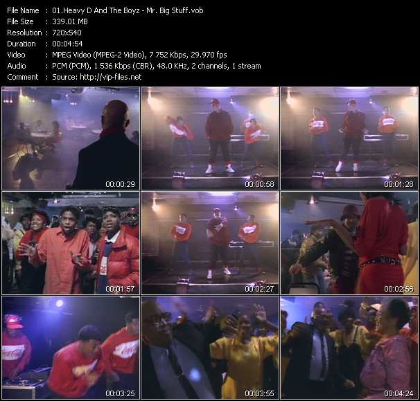 Heavy D And The Boyz video ”Mr. Big Stuff” from dvd ”Telegenics Number 46B. Volume Four. January 1987”