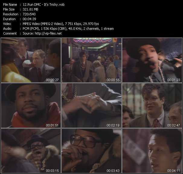 Run DMC video ”It's Tricky” from dvd ”Telegenics Number 48B. Volume Four. March 1987”