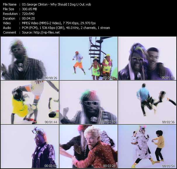 George Clinton video ”Why Should I Dog U Out” from dvd ”Telegenics Number 79B. Urban. October 1989”