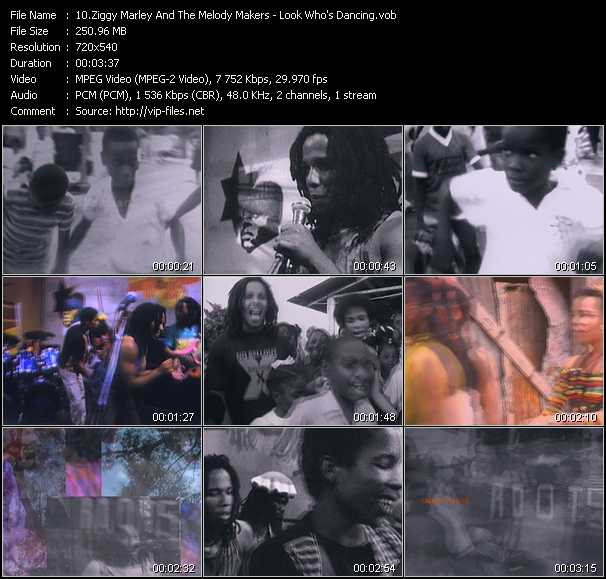 Ziggy Marley And The Melody Makers video ”Look Who's Dancing” from dvd ”Telegenics Number 79B. Urban. October 1989”