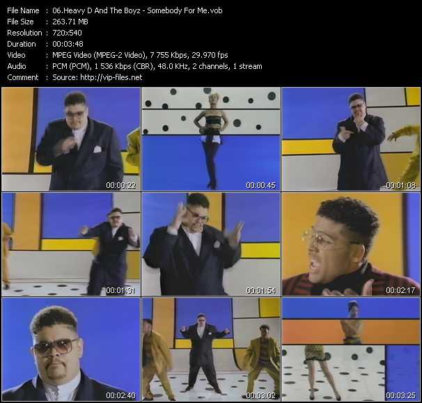 Heavy D And The Boyz video ”Somebody For Me” from dvd ”Telegenics Number 80B. Urban. November 1989”