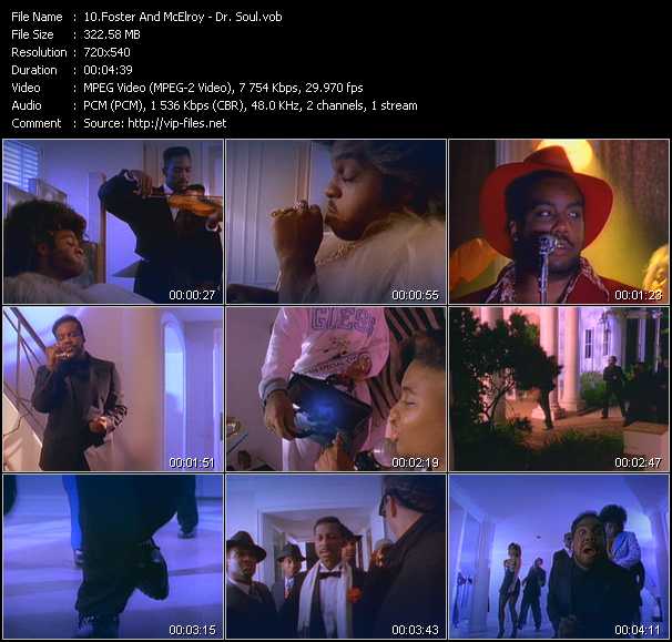 Foster And McElroy video ”Dr. Soul” from dvd ”Telegenics Number 81B. Urban. December 1989”