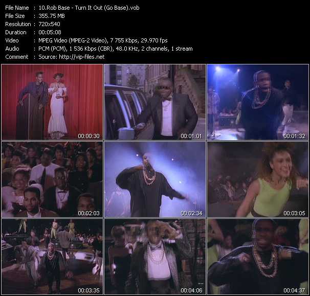 Rob Base video ”Turn It Out (Go Base)” from dvd ”Telegenics Number 82B. Urban. January 1990”