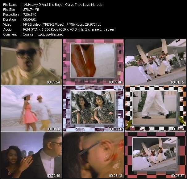 Heavy D And The Boyz video ”Gyrlz, They Love Me” from dvd ”Telegenics Number 83B. Urban. February 1990”