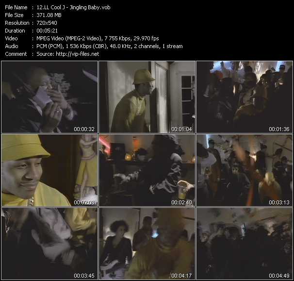 LL Cool J video ”Jingling Baby” from dvd ”Telegenics Number 84B. Urban. March 1990”