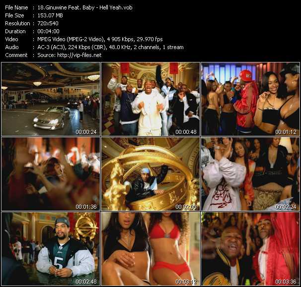 Ginuwine Feat. Baby video ”Hell Yeah” from dvd ”Top Hits USA Video VH-10 September 2003”