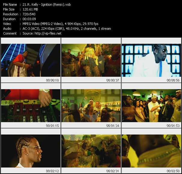 R. Kelly video ”Ignition (Remix)” from dvd ”Top Hits USA Video VH-10 September 2003”