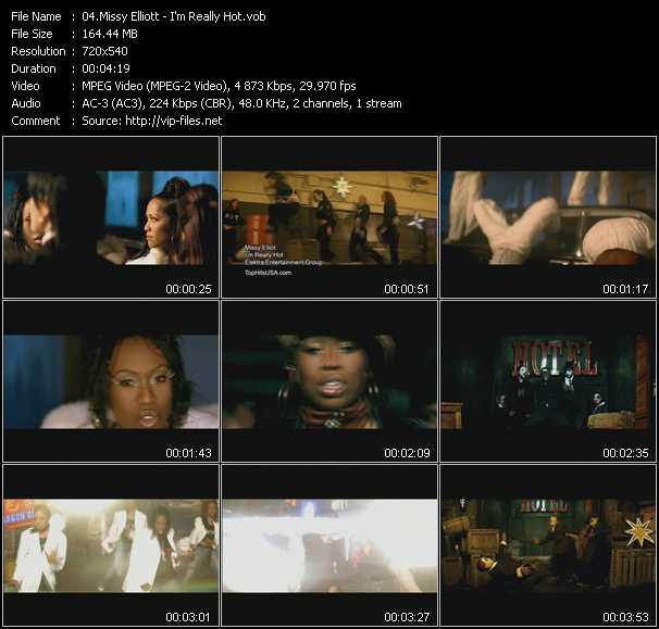 Missy Elliott video ”I'm Really Hot” from dvd ”Top Hits USA Video VH-16 March 2004”