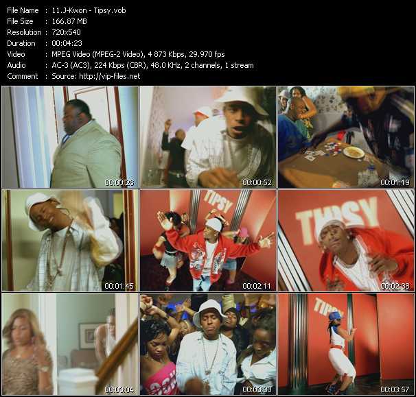 J-Kwon video ”Tipsy” from dvd ”Top Hits USA Video VH-16 March 2004”