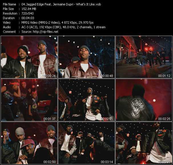 Jagged Edge Feat. Jermaine Dupri video ”What's It Like” from dvd ”Top Hits USA Video VH-17 April 2004”