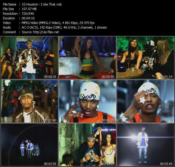 Houston Feat. Chingy, Nate Dogg And I-20 video ”I Like That” from dvd ”Top Hits USA Video VH-19 June 2004”