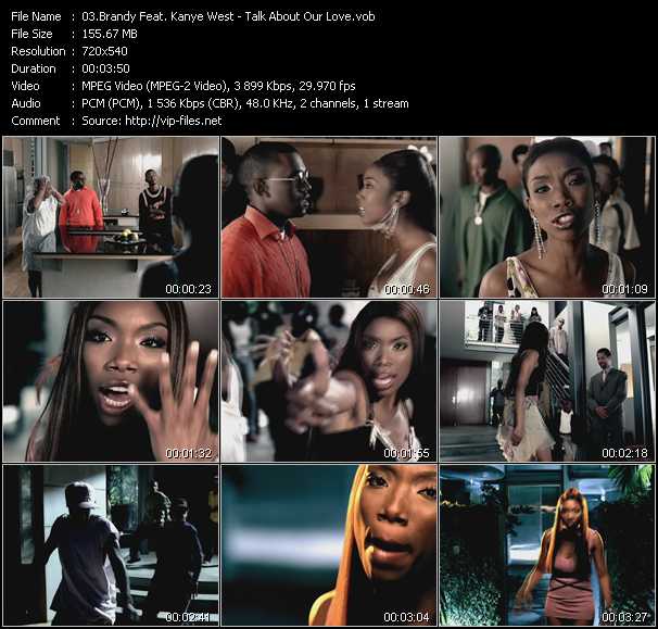 Brandy Feat. Kanye West video ”Talk About Our Love” from dvd ”Top Hits USA Video VH-21 August 2004”