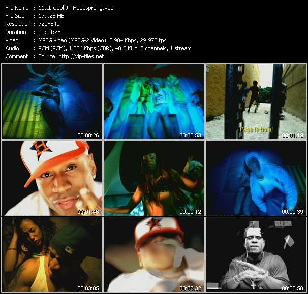 LL Cool J video ”Headsprung” from dvd ”Top Hits USA Video VH-23 October 2004”