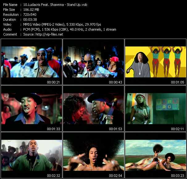 Ludacris Feat. Shawnna video ”Stand Up” from dvd ”Absolute Hip Hop”