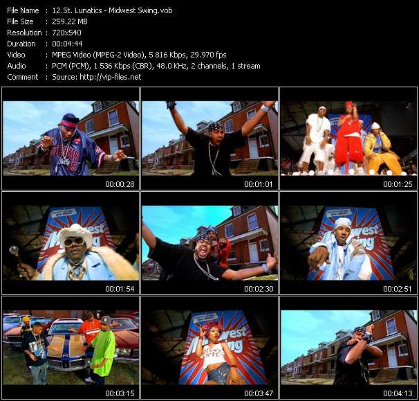 St. Lunatics video ”Midwest Swing” from dvd ”Absolute Hip Hop”