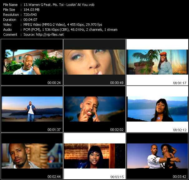 Warren G Feat. Ms. Toi video ”Lookin' At You” from dvd ”Absolute Hip Hop”