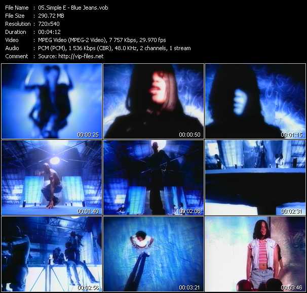 Simple E video ”Blue Jeans” from dvd ”ETV ET-VideoLink Nite Life 209 October 1994”