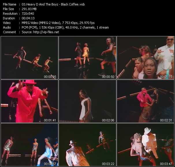 Heavy D And The Boyz video ”Black Coffee” from dvd ”ETV ET-VideoLink Nite Life 211 December 1994”