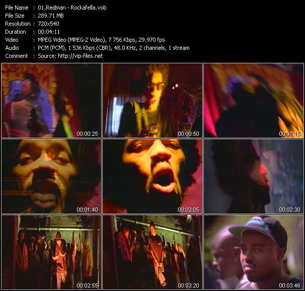 Redman video ”Rockafella” from dvd ”ETV ET-VideoLink Nite Life 213 February 1995”