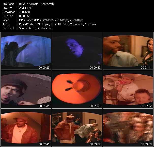 2 In A Room video ”Ahora” from dvd ”ETV ET-VideoLink Nite Life 215 April 1995”