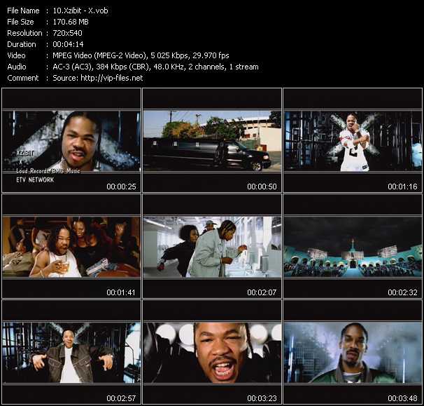 Xzibit video ”X” from dvd ”ETV Network Vital Hitz 2040 January 2001”