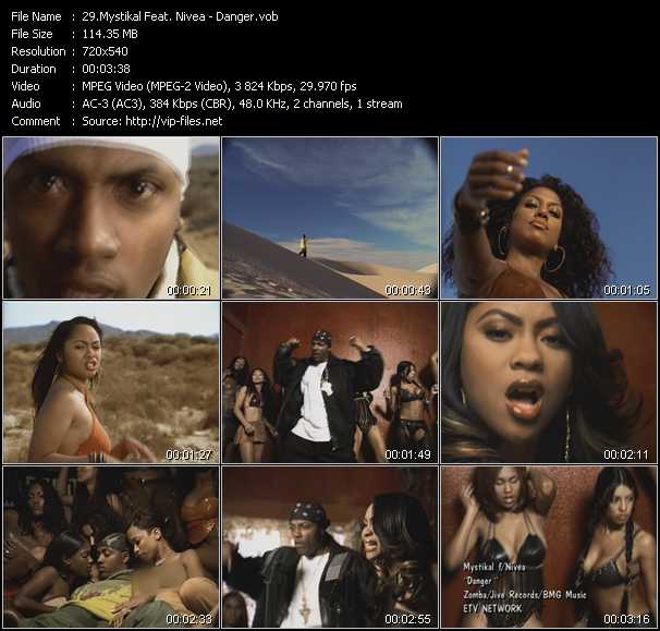 Mystikal Feat. Nivea video ”Danger” from dvd ”ETV Network Vital Hitz 2040 January 2001”