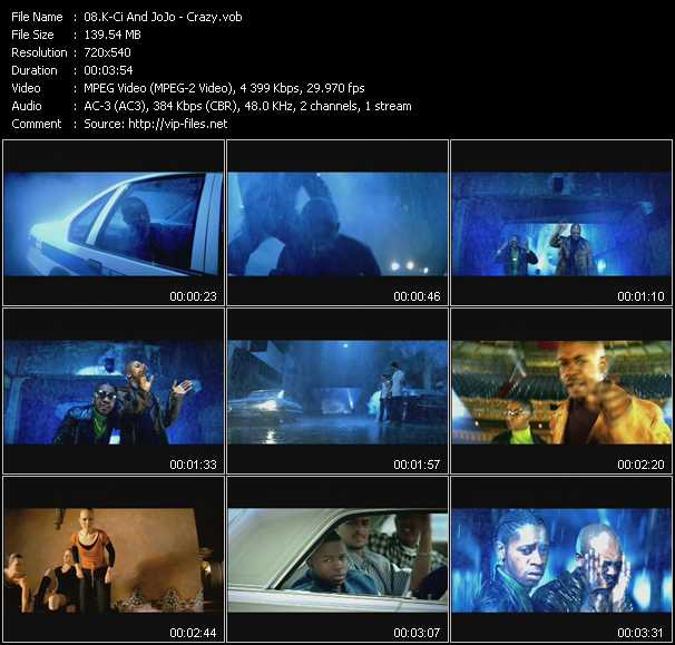 K-Ci And JoJo video ”Crazy” from dvd ”ETV Network Vital Hitz 2041 February 2001”