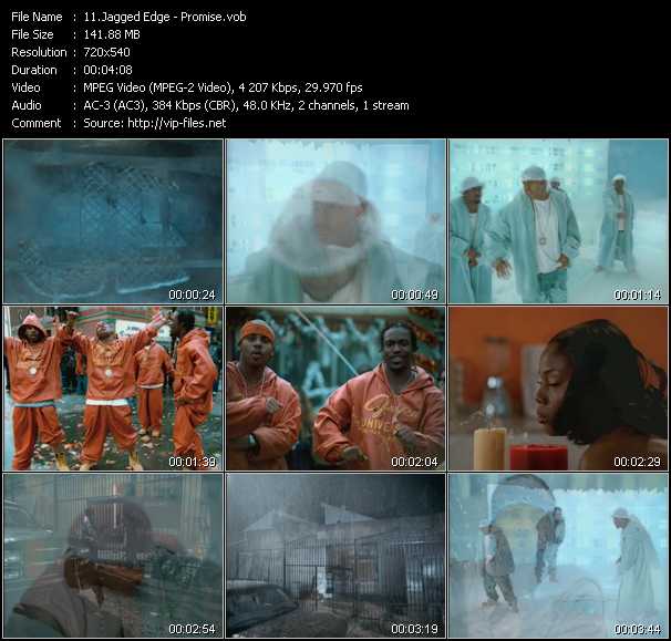 Jagged Edge video ”Promise” from dvd ”ETV Network Vital Hitz 2041 February 2001”