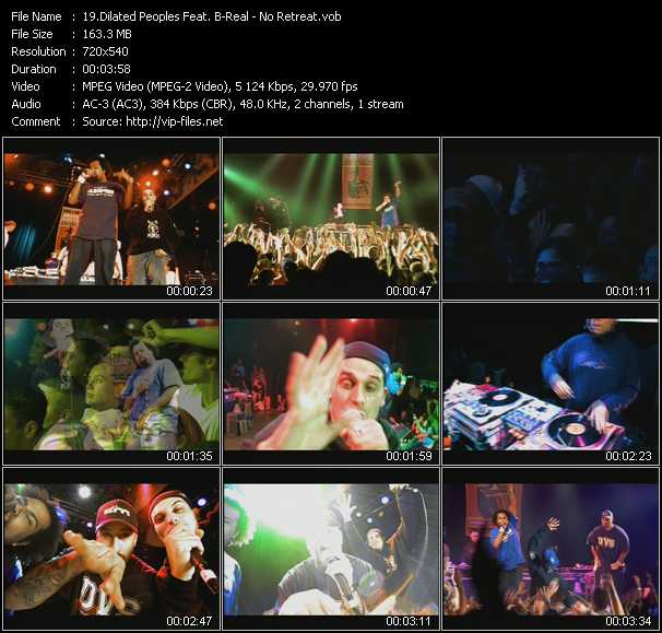 Dilated Peoples Feat. B-Real video ”No Retreat” from dvd ”ETV Network Vital Hitz 2042 March 2001”