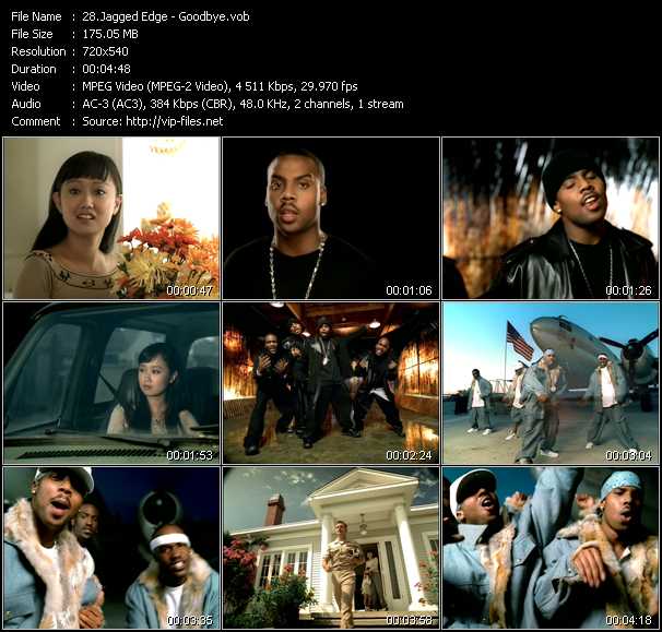 Jagged Edge video ”Goodbye” from dvd ”ETV Network Vital Hitz 2054 March 2002”