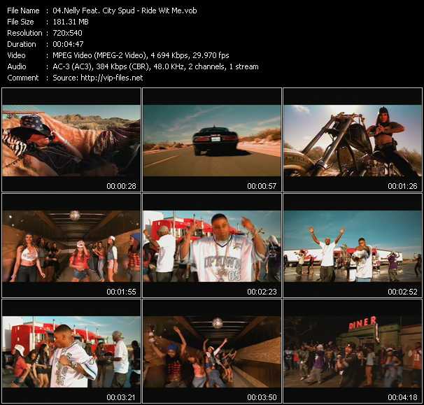 Nelly Feat. City Spud video ”Ride Wit Me” from dvd ”ETV Network Vital Hitz 2043 April 2001”