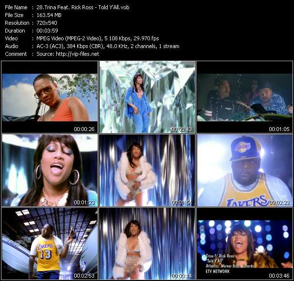 Trina Feat. Rick Ross video ”Told Y'All” from dvd ”ETV Network Vital Hitz 2055 April 2002”