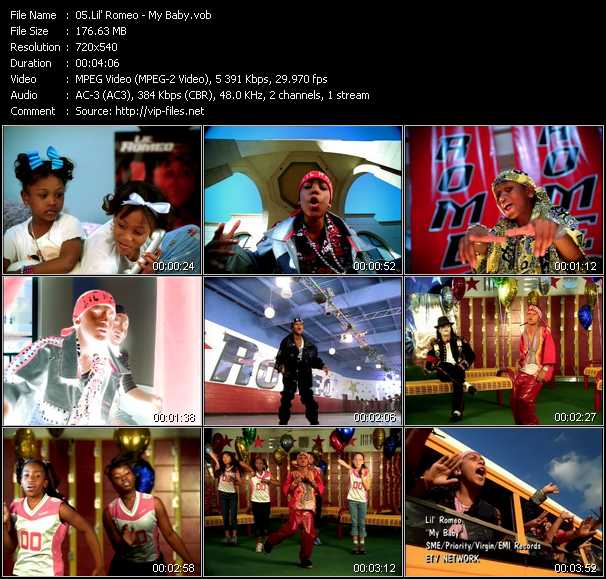 Lil' Romeo video ”My Baby” from dvd ”ETV Network Vital Hitz 2046 July 2001”