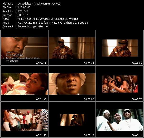 Jadakiss video ”Knock Yourself Out” from dvd ”ETV Network Vital Hitz 2048 September 2001”