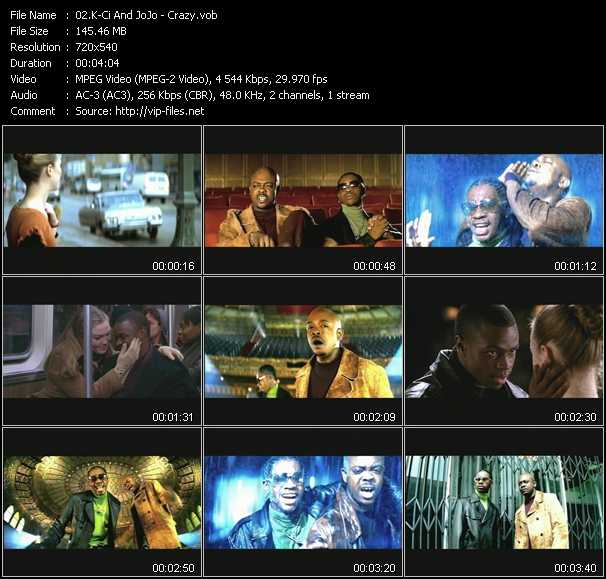 K-Ci And JoJo video ”Crazy” from dvd ”K-Ci And JoJo. Uncovered”