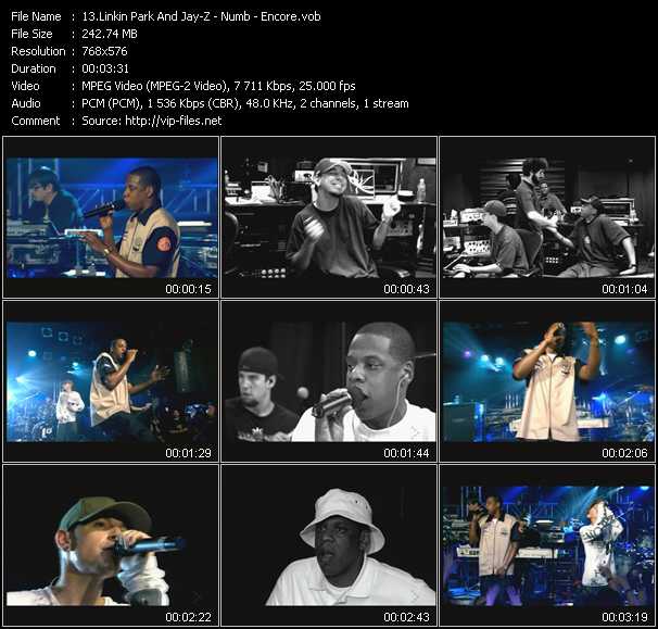 Linkin Park And Jay-Z video ”Numb - Encore” from dvd ”MixMash Dance November - December 2004”