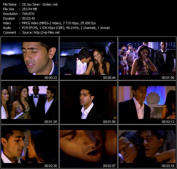 Jay Sean video ”Stolen” from dvd ”MixMash Dance November - December 2004”