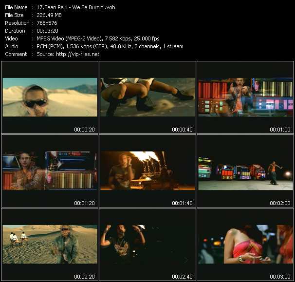 Sean Paul video ”We Be Burnin'” from dvd ”MixMash Francais October 2005”