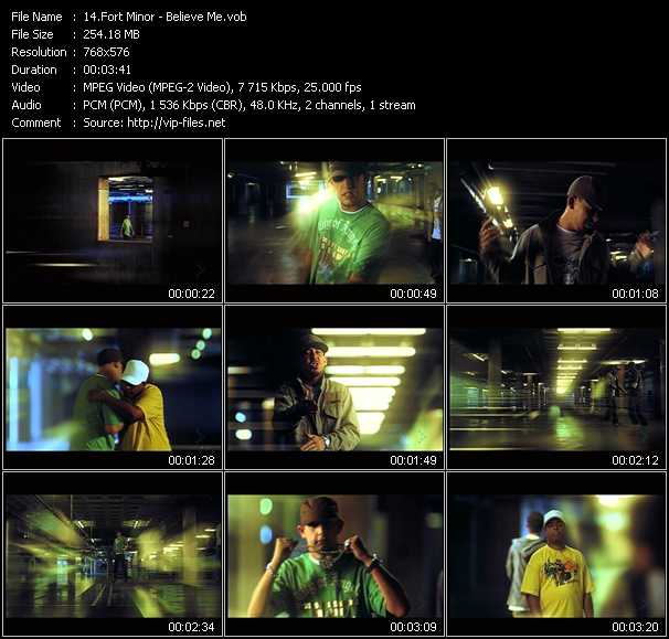 Fort Minor video ”Believe Me” from dvd ”MixMash Indie December 2005 - January 2006”