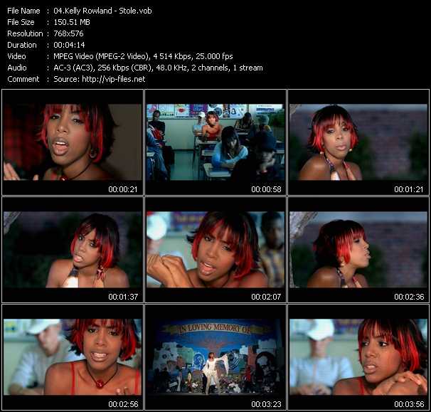 Kelly Rowland video ”Stole” from dvd ”MTV Urban Beat 2003”