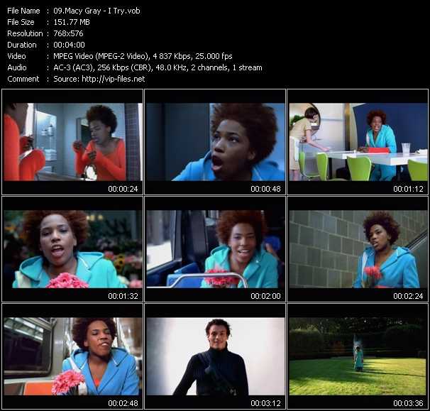 Macy Gray video ”I Try” from dvd ”MTV Urban Beat 2003”